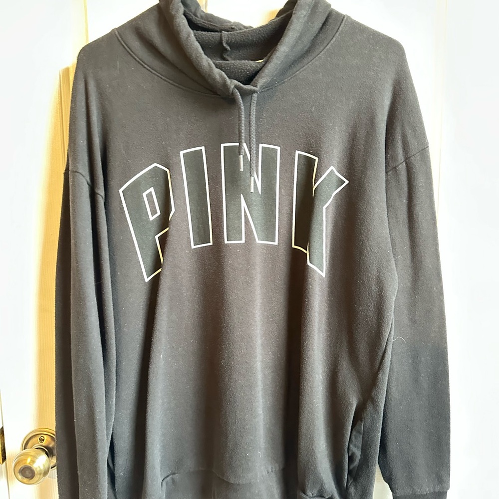 Victoria's Secret PINK Black Hoodie Sweater